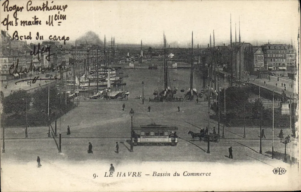 Le Havre — O Píer do Comércio — Editor E.D. n°9 - Frente