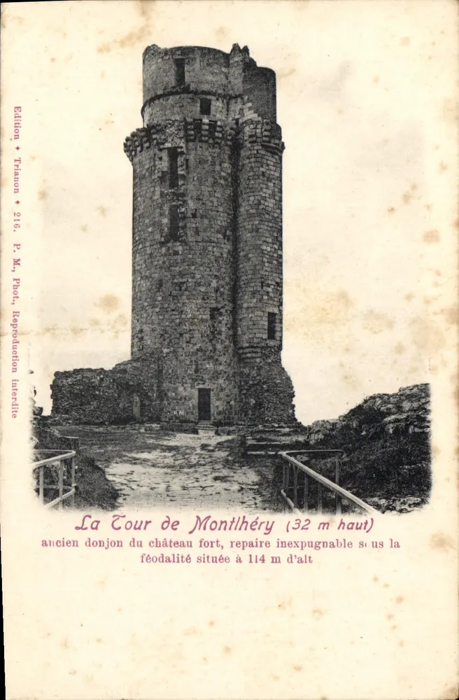 A Torre de Montlhéry — antigo donjon do castelo fortificado, repaire inexpugnável — Edição Trianon, n° 216 - Frente