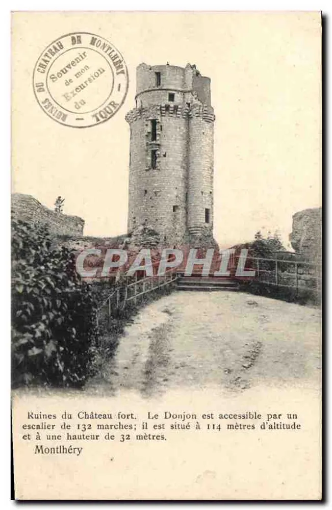 Ruínas do Castelo Forte — O Donjon em Montlhéry — Edição Trianon, n°216 b - Frente