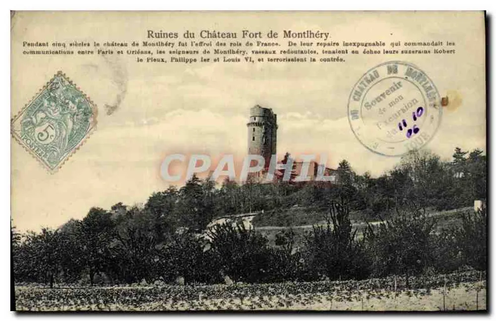 Ruinen des befestigten Schlosses Montlhéry — Verleger M. Trianon, n° 1183 - Vorderseite