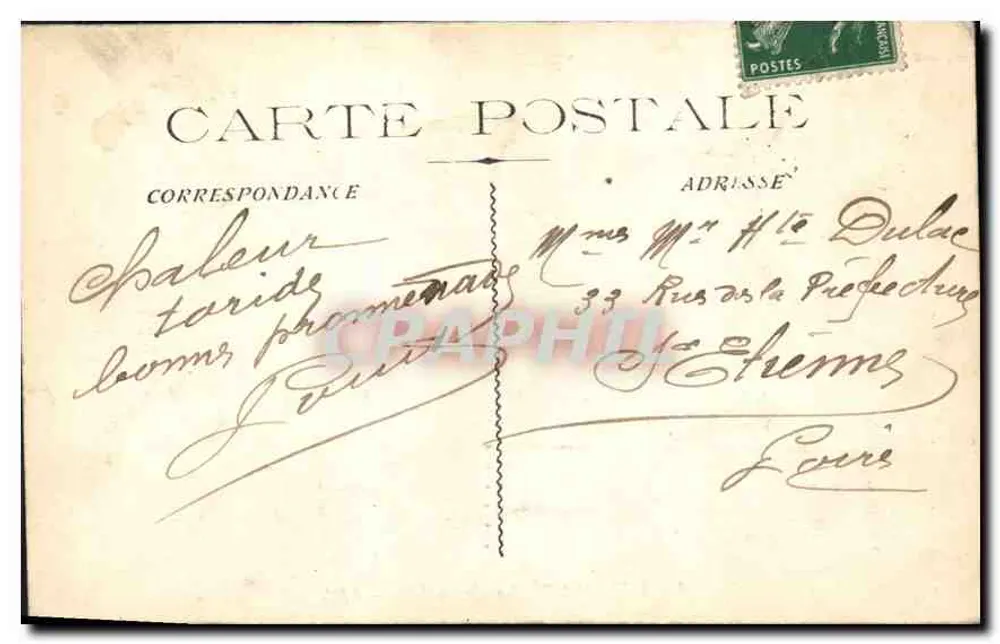 Marseille - A La Cannebière - L.M. - Verso