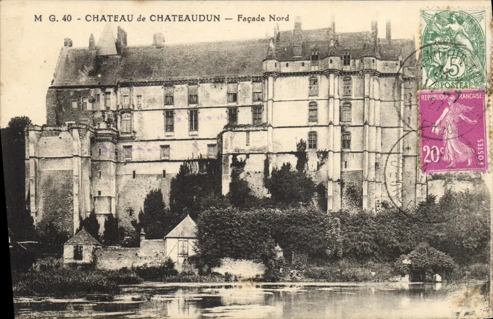 Castelo de Châteaudun — Fachada Norte — M.G.40 - Frente