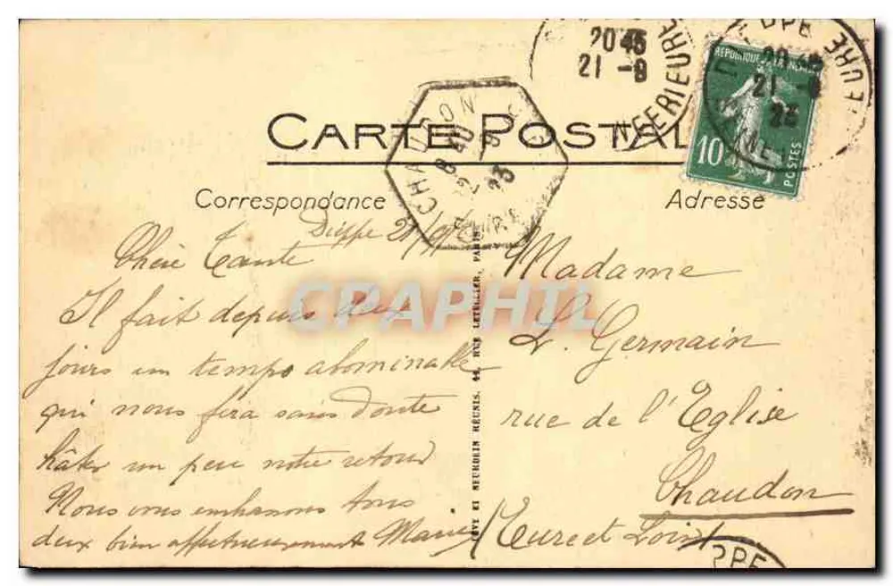 Dieppe — A Estacada — LL. — n°68 - Verso
