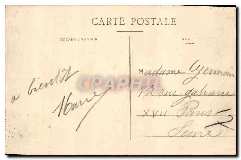 Besançon - Le Pont de Chamars et la Citadelle — Éditeur non identifié, n° de série non visible - Verso