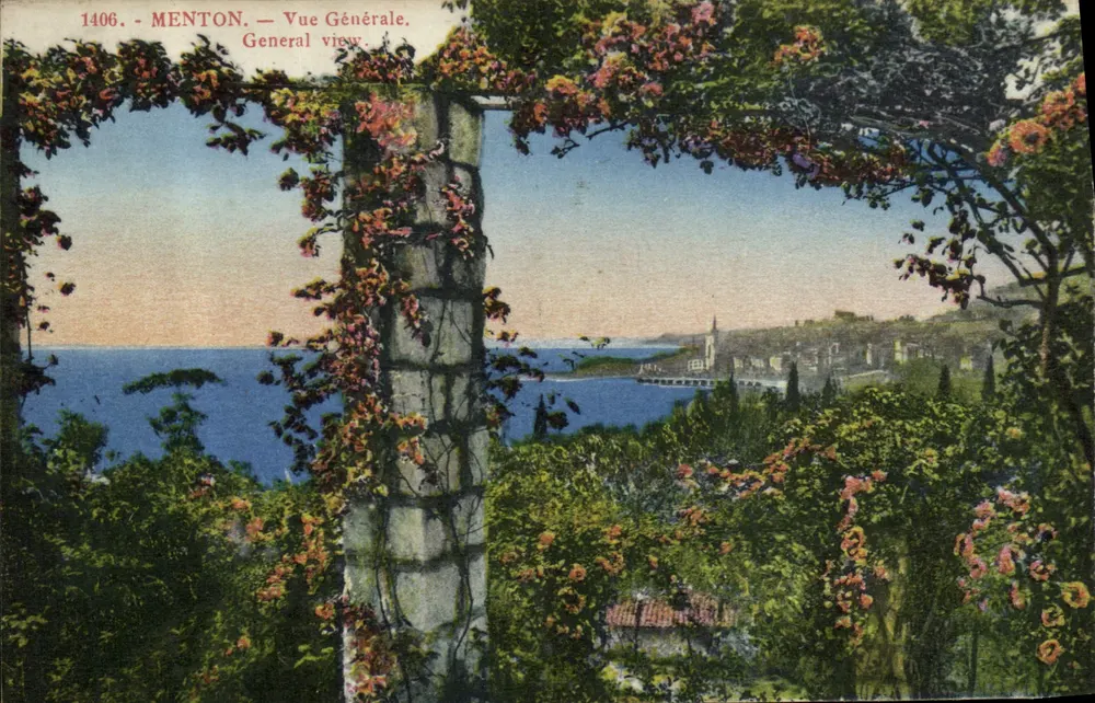 Menton — Vista Geral — Edição Roastan e Munter, n° 1406 - Frente