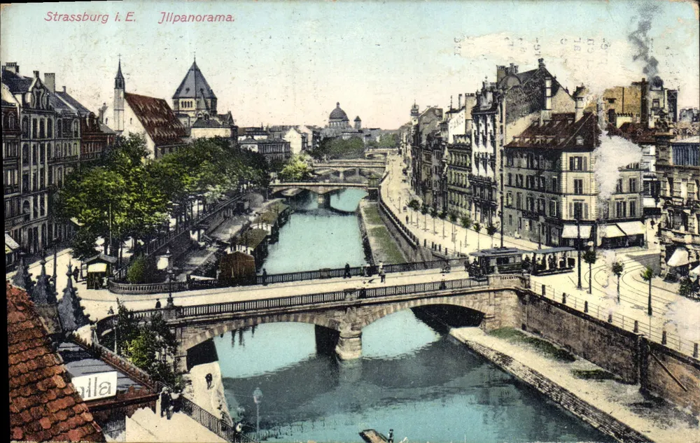 Strasbourg i. E. — Jilpanorama — Kunstverlag E. Hartmann - Frente