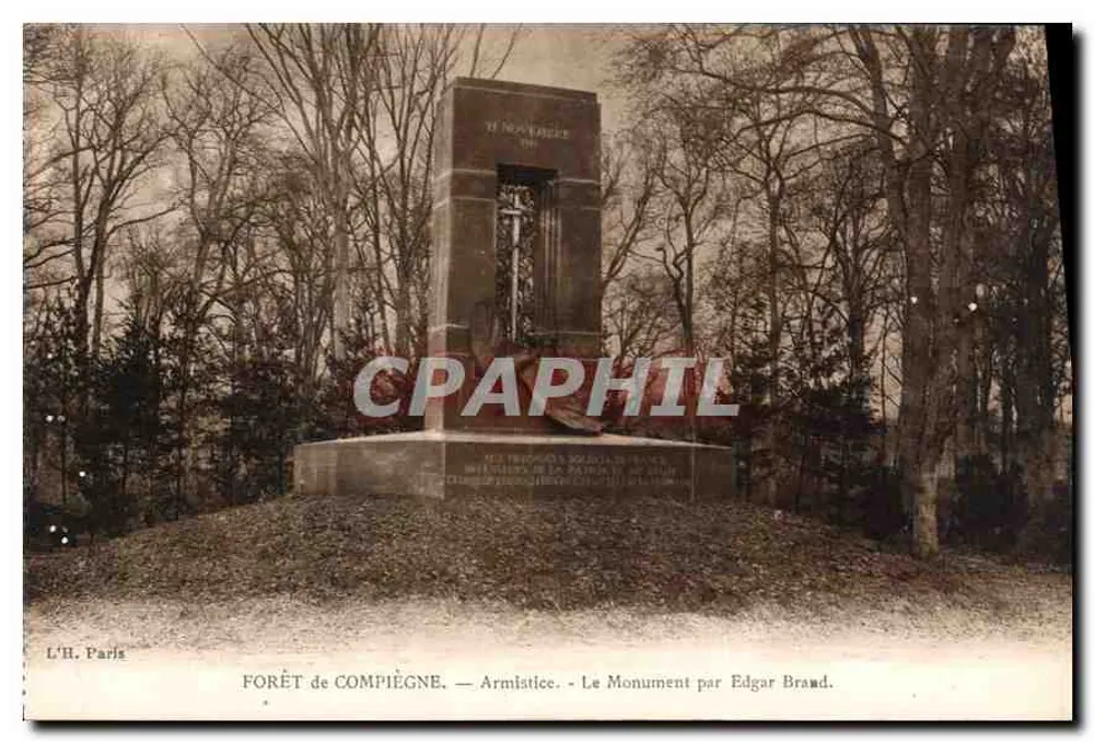 Forêt de Compiègne — Der Denkmal von Edgar Brandt - Vorderseite