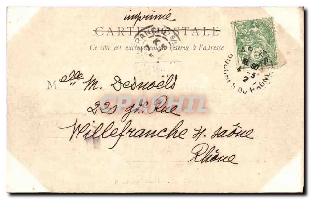 Arles - Palácio Constantino — editor B. F. Chalon-sur-Saône, n°21 - Verso