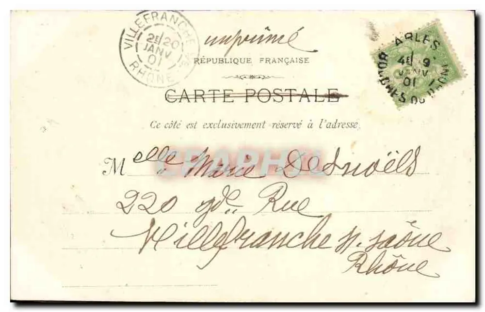 Mont Major - A Escada do Claustro — Fot. Lacour Marille, n°291 - Verso