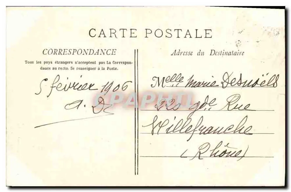 Geschnitzte Tür der Kathedrale — Aix-en-Provence — Sammlung Jaussaud n°20 - Rückseite