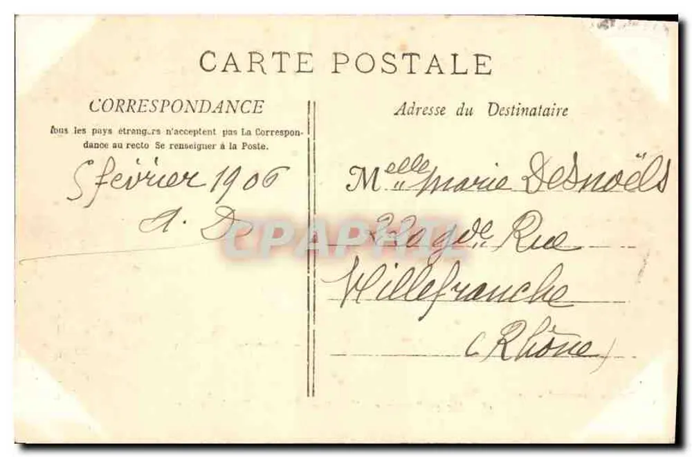 Aix-en-Provence — Vista geral do Tombeau Sec — Coleção Jaussaud - Verso