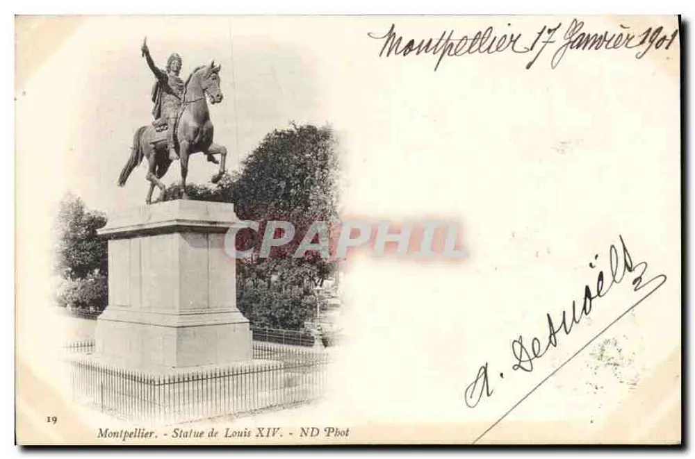 Montpellier - Estátua de Luís XIV — ND Phot, n°19 - Frente