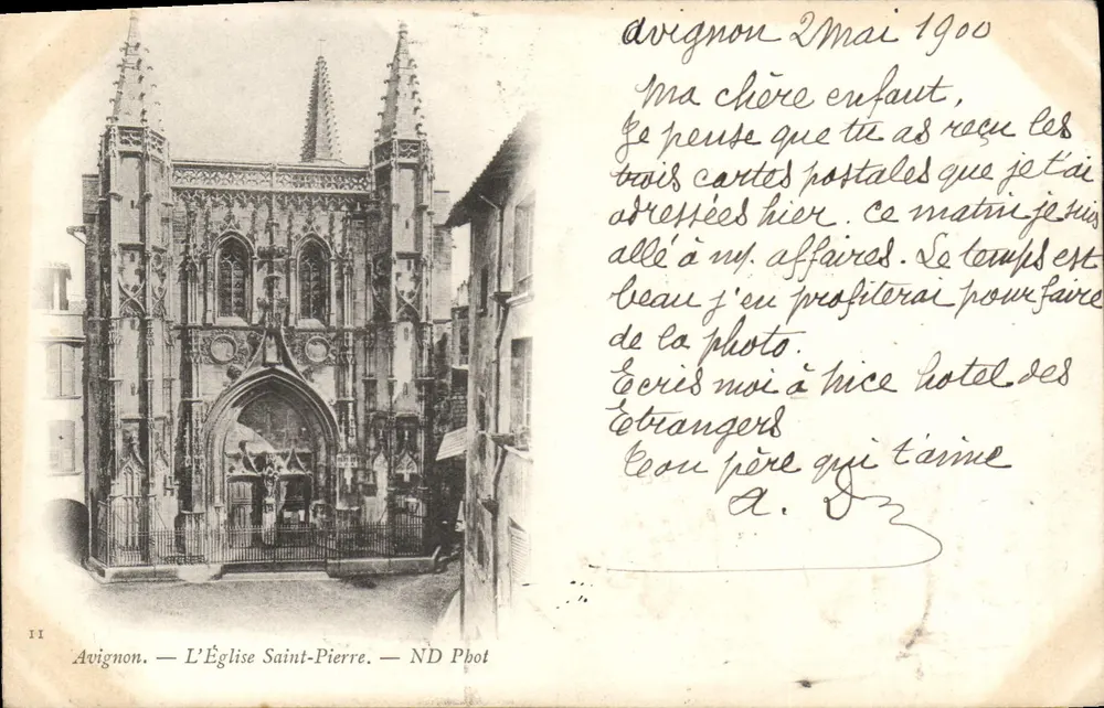 Avignon — A Igreja de São Pedro — ND Phot - Frente