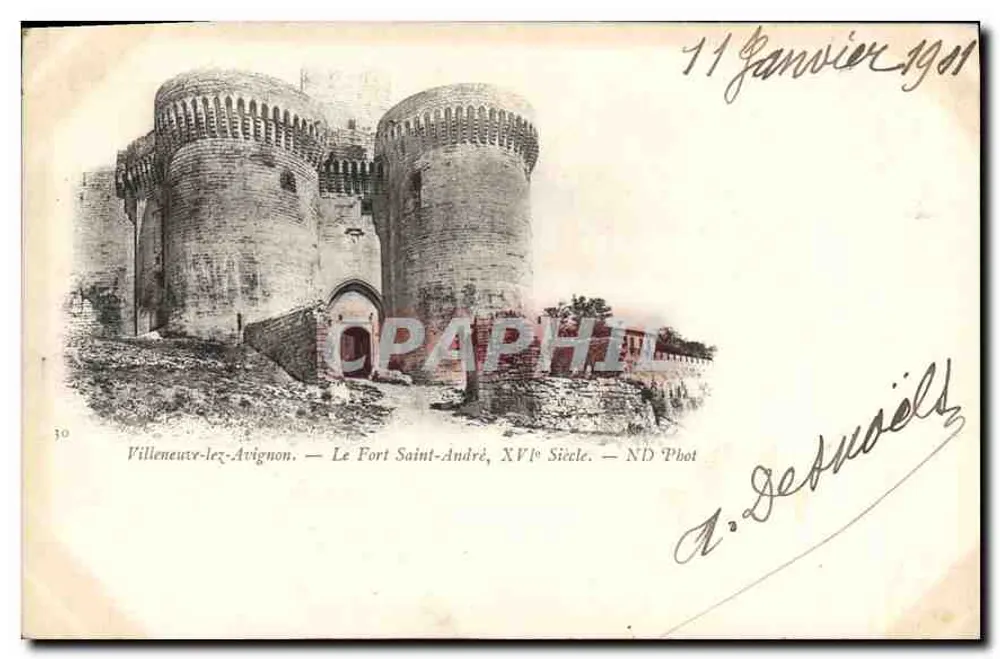 Villeneuve-lès-Avignon — Der Fort Saint-André, 17. Jahrhundert — ND Phot - Vorderseite