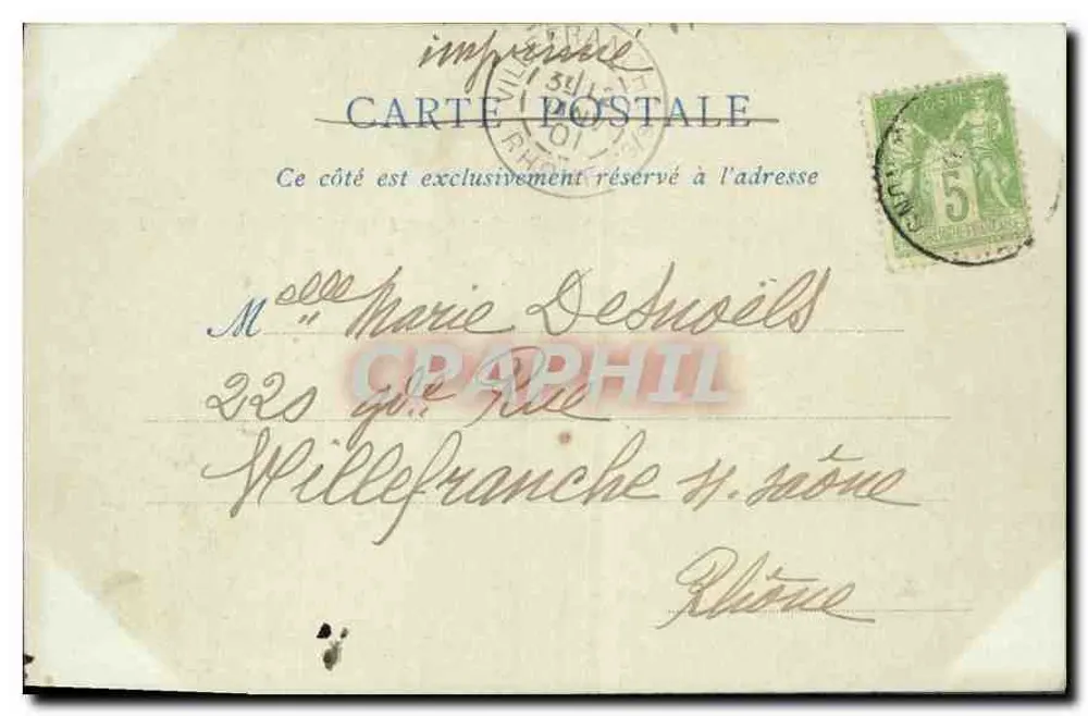 Villeneuve-lès-Avignon — Der Fort Saint-André, 17. Jahrhundert — ND Phot - Rückseite
