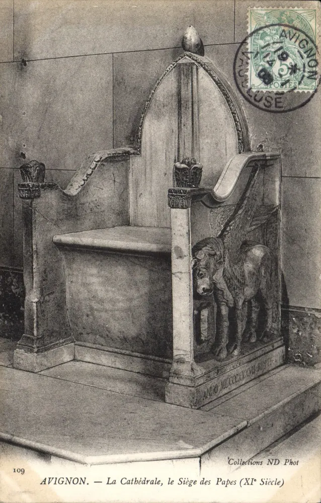 Avignon — Ansicht der Kathedrale, des Sitzes der Päpste (11. Jahrhundert) — Collections ND Phot, n° 109 - Vorderseite