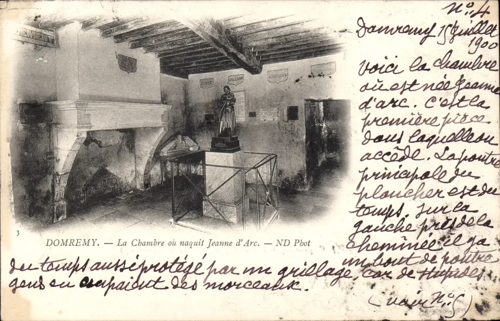 Domrémy — Das Zimmer, in dem Jeanne d'Arc geboren wurde — ND Pbot - Vorderseite