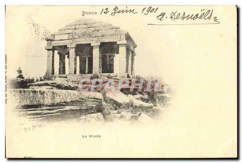 O Museu — Donon — Imp. Ad. Watez, St-Dizier, n° 115 - Frente