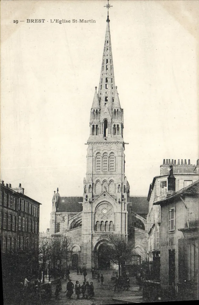 Brest - A Igreja de São Martinho — Jules Poul, n°29 - Frente