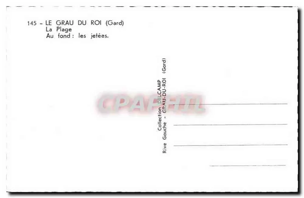 Le Grau-du-Roi (Gard) — Die Strände — Sammlung Delcamp - Rückseite