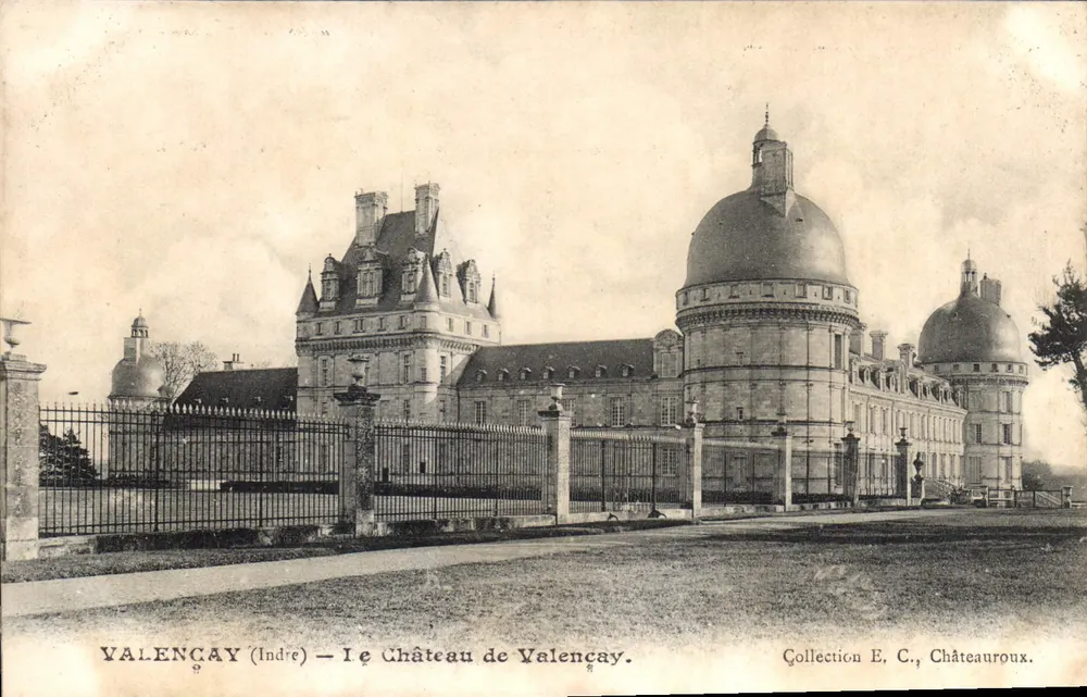 Valencay (Indre) — O Castelo de Valencay — Coleção E. C., Châteauroux - Frente