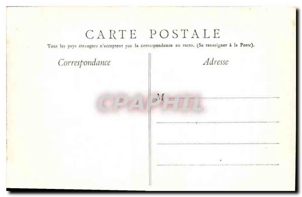Valencay (Indre) — O Castelo de Valencay — Coleção E. C., Châteauroux - Verso