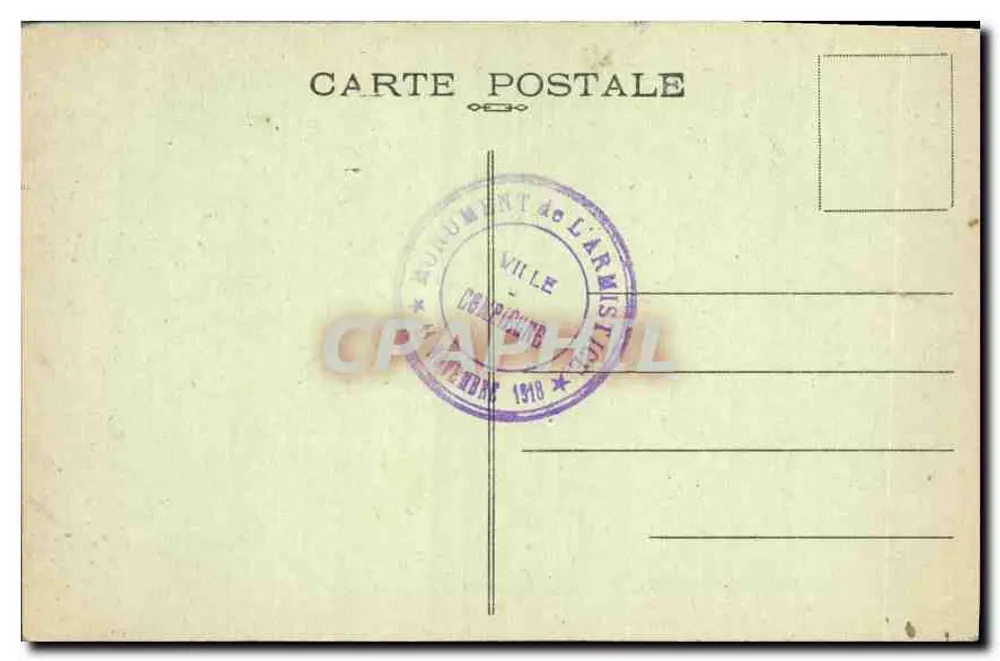 Wald von Compiègne — Armistice-Clairière — Zentralplatte — Magès, Architekt - Rückseite