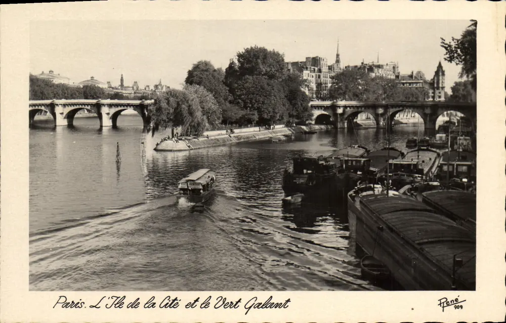 Paris. A Ilha de Saint-Louis e o Vert Galant — Pène 909 - Frente