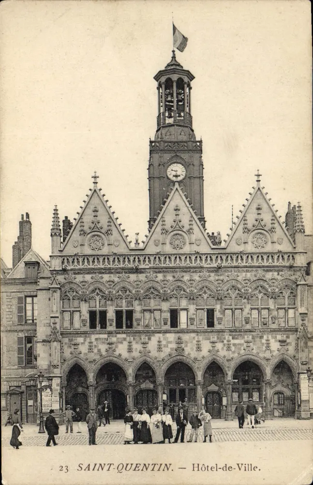 Saint-Quentin — Hotel de Ville — editor desconhecido, n° 23 - Frente