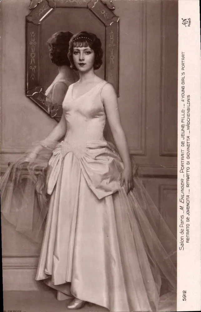 Porträt einer jungen Frau — M. Énhinger — Paris Salon — n° 5912 - Vorderseite