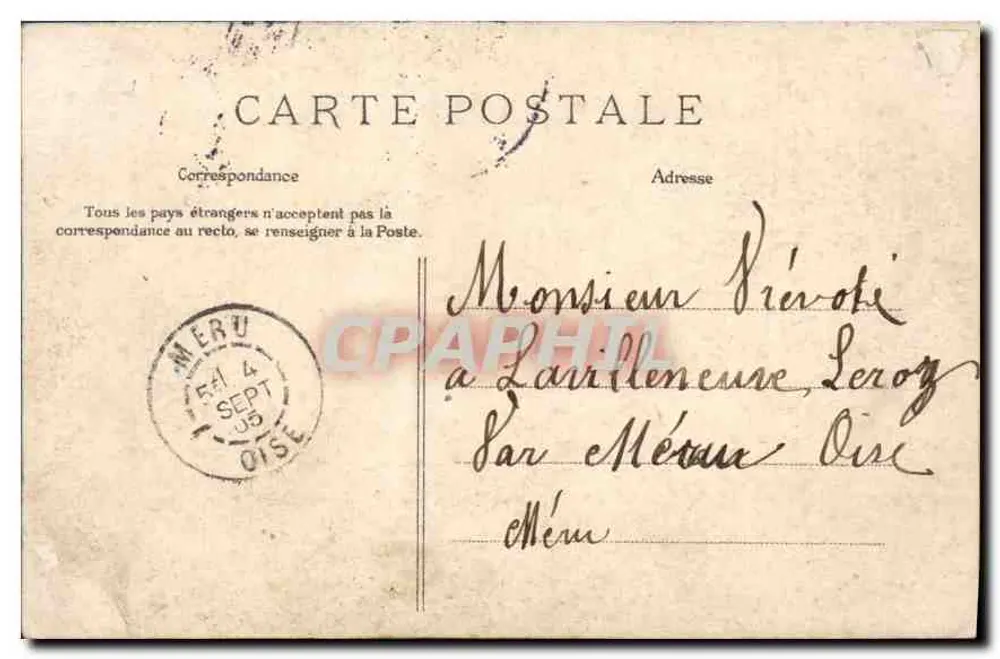 Paris — vista panorâmica nas letras — editor anônimo - Verso