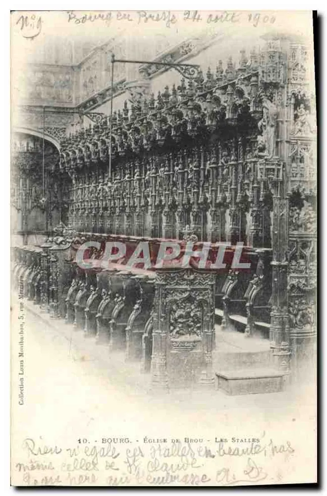 Bourg-en-Bresse - Kerk van Brou - De Stalles - Voorkant