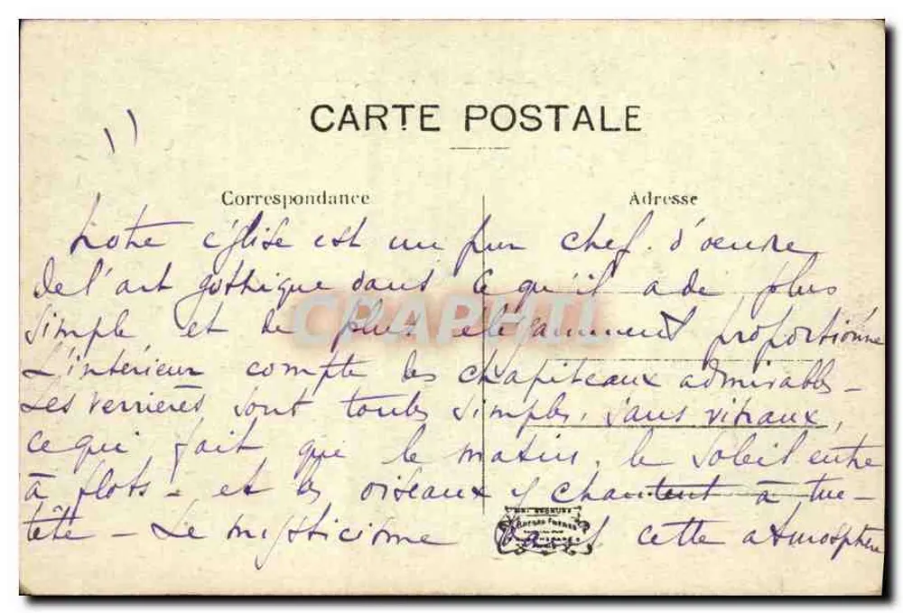 Saint-Leu-d'Esserent — A Igreja — Editor: C. Béguin - Verso