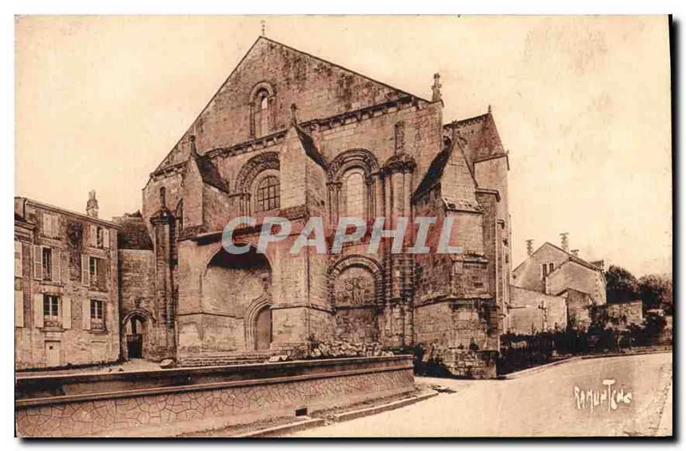 Kirche von Poilou — romanische Fassade des 15. Jahrhunderts — Raymond Bergevin Kunstverlag - Vorderseite