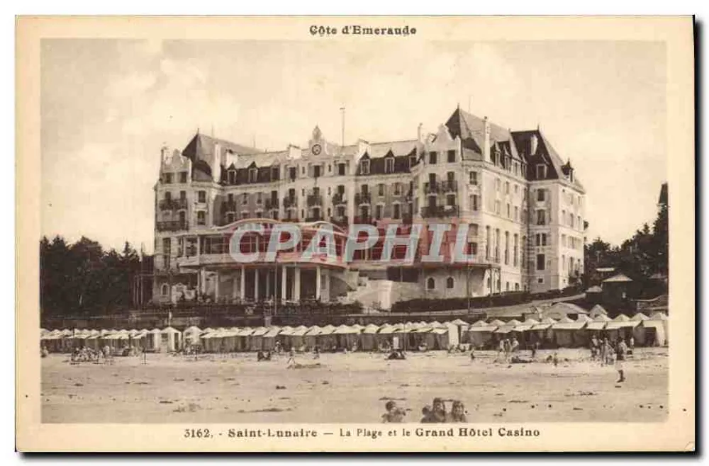 Saint-Lunaire — Die Strände und das Grand Hotel Casino — Küste der Emeraude — Verlag Laurent-H.-Hermes - Vorderseite