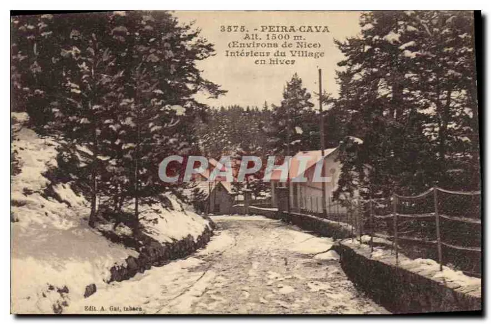 Peira-Cava — Innenansicht des Dorfes im Winter — Edit. A. Gai, Tabeea - Vorderseite