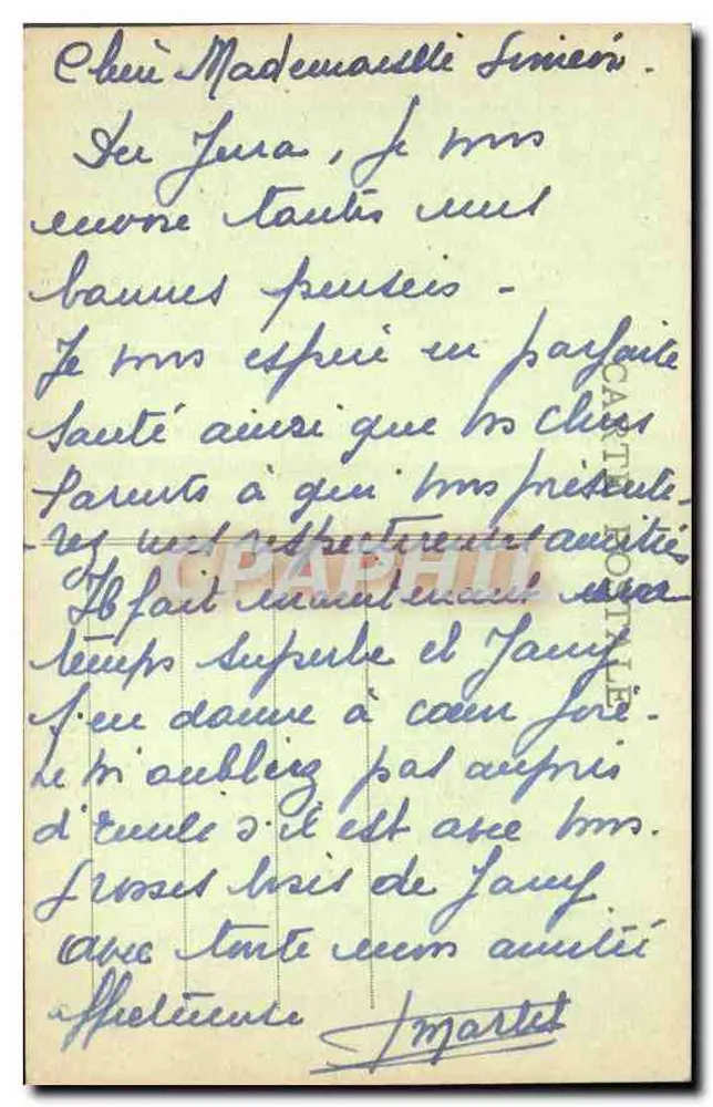 Beaufort - A Roche de l'Ermitage — Edições G. Lepage, n° 8709 - Verso