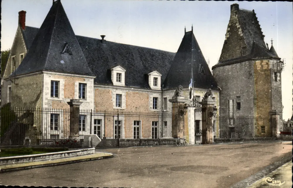 La Flèche (Sarthe) — Schloss der Carmes, Rathaus — CLIP - Vorderseite