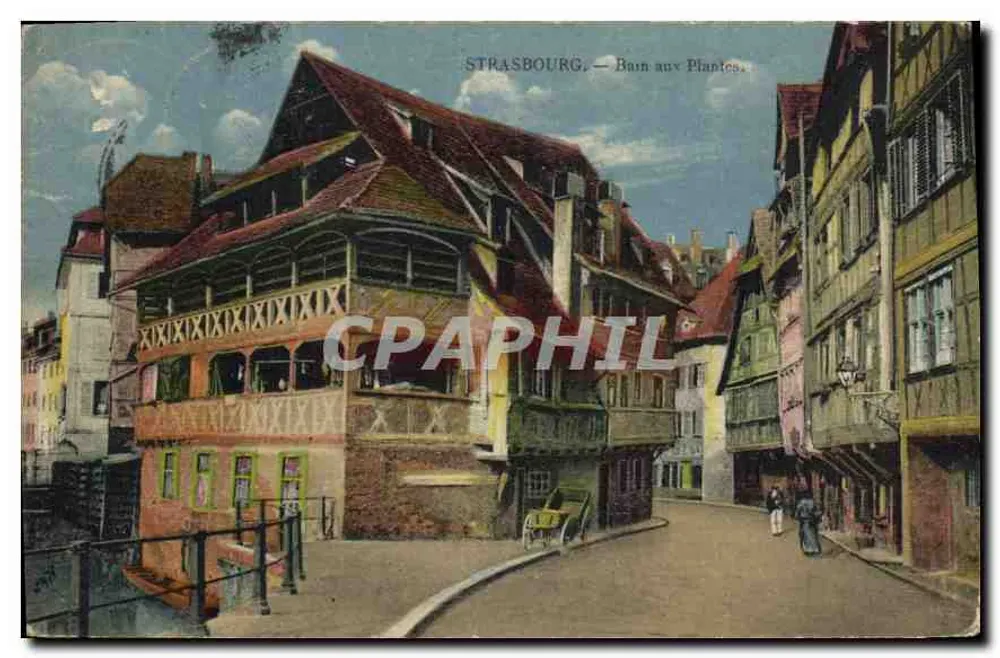 Strasbourg — Banho das Plantas — Editor Zell & Fils, Strasbourg - Frente