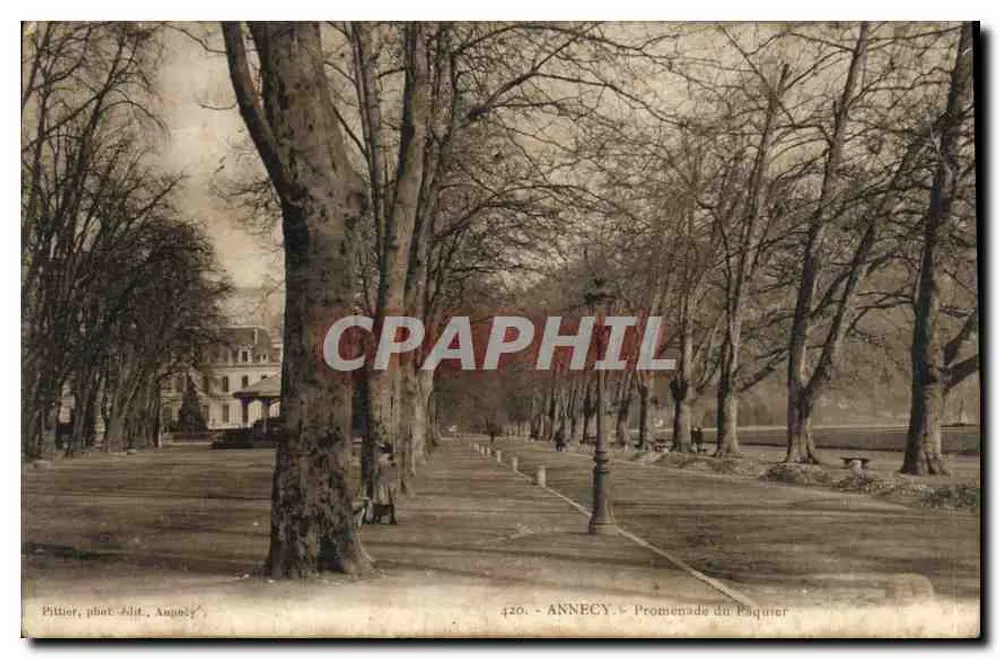 Annecy — Promenade do Paquier — Pittier, fot. Aunépy, n°420 - Frente