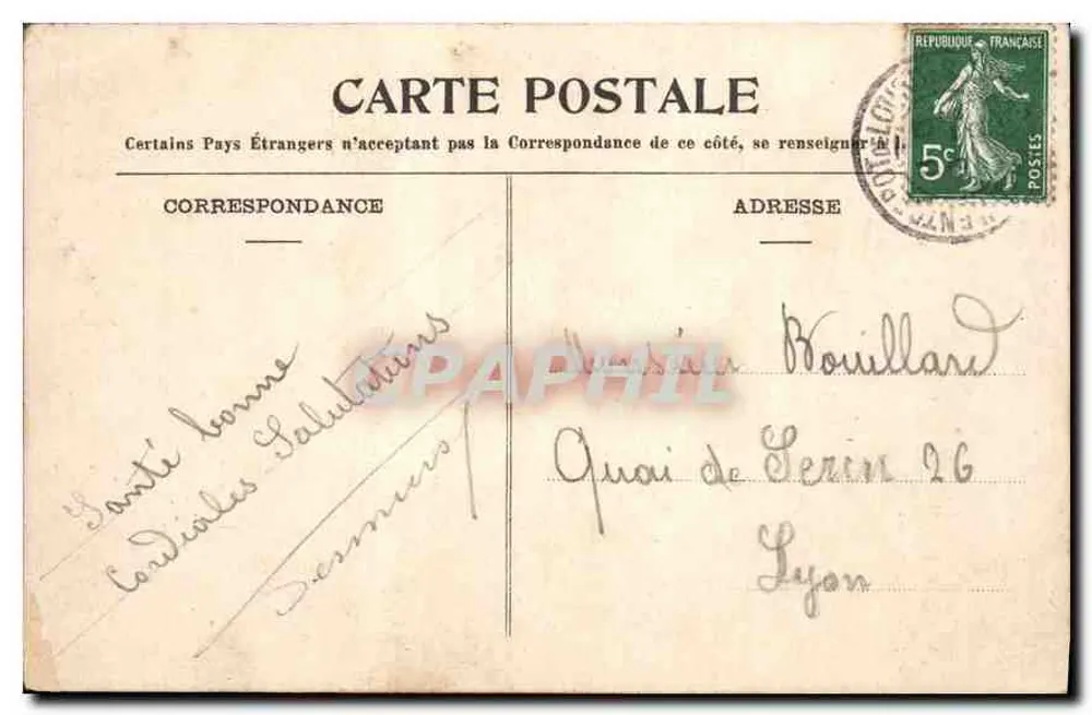 Lourdes - La Grotte — éditeur E. Froux, couleur, n°1 - Verso
