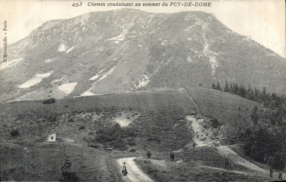 Puy-de-Dôme — Weg zum Gipfel — L'Hirondelle, Paris, Nr. 493 - Vorderseite