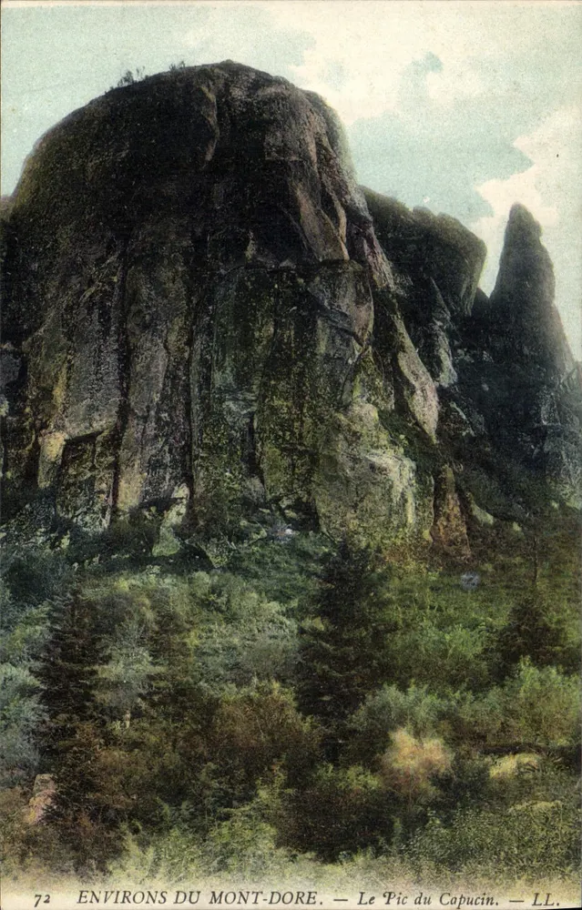 Environs du Mont-Dore — Le Pic du Capucin — LL. n°72 - Frente