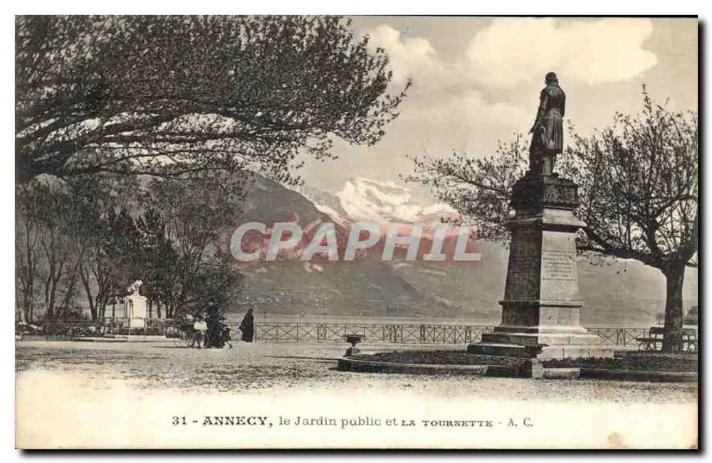 Annecy, der öffentliche Garten und die Tournette — A. C. — n°31 - Vorderseite