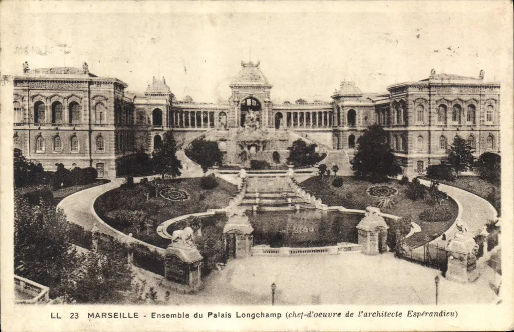 Marseille — Ensemble des Palais Longchamp (Meisterwerk des Architekten Espérandieu) - Vorderseite