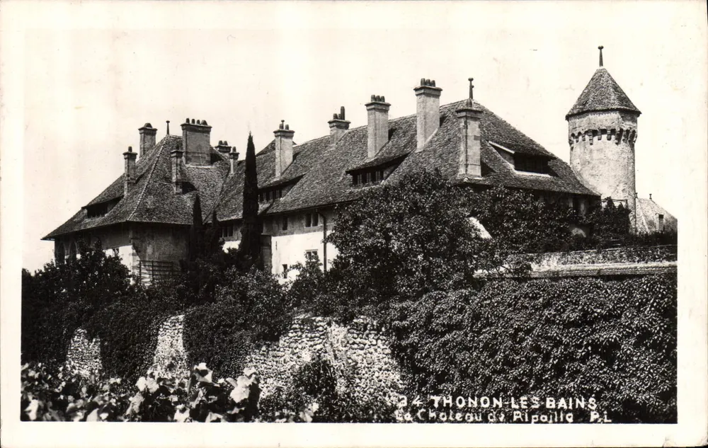 Thonon-les-Bains — Castelo de Ripailla — P.L. n° 34 - Frente