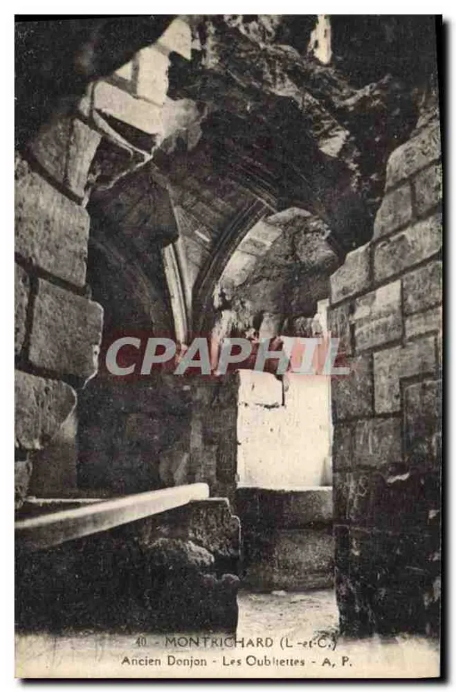 Montrichard (Loir-et-Cher) - Alter Bergfried - Die Verliese - A. P. - Vorderseite