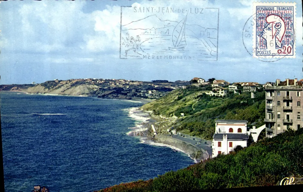 Saint-Jean-de-Luz — allgemeiner Blick auf den Strand und Bidart — Lumicad - Vorderseite