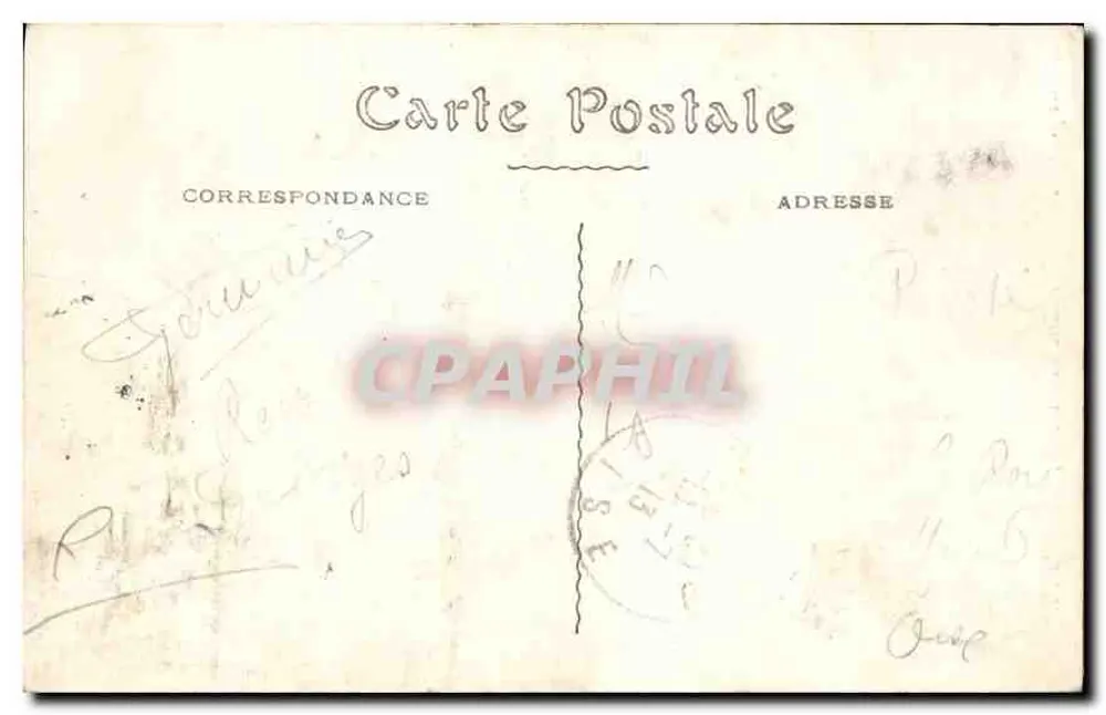 Beauvais — Dekorative Fontäne, Rue de la Frette — Verlag unbekannt, Nr. 24 - Rückseite