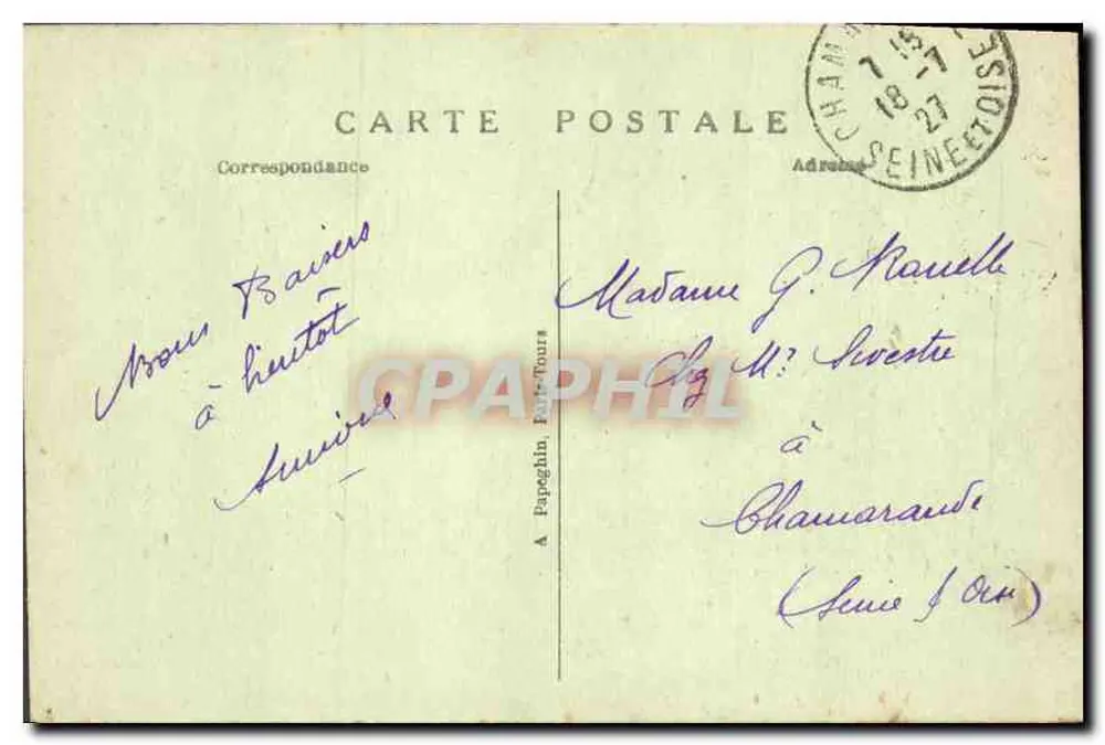 Tours (Loire-et-Loire) — Eingangstore der Kathedrale (15. und 16. Jahrhundert) — A.P. - Rückseite